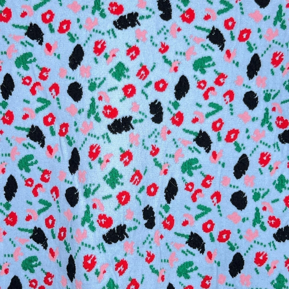 MARNI Floral textured Knitted Top Iris Blue Pristine Condition Size US 8 - Picture 5 of 13